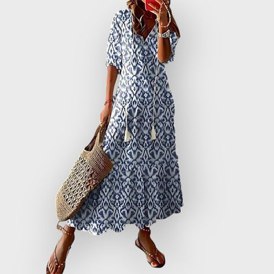 Anja Long Elegant Floral Dress