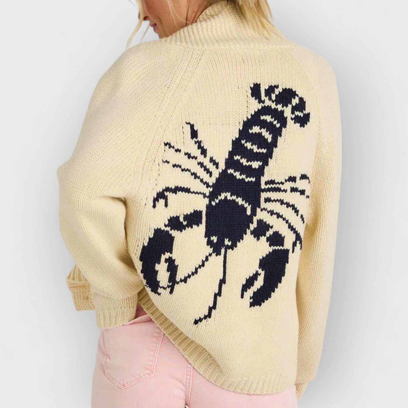 Fun Lobster Cardigan Sweater Jacket