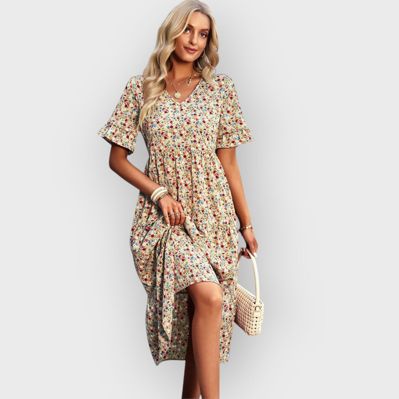 Emery Floral Summer Midi Dress