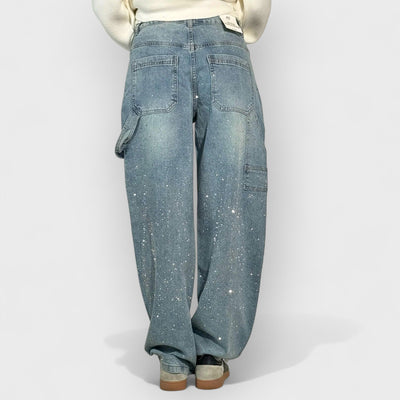 Balloon Carpenter Shine Denim Jeans