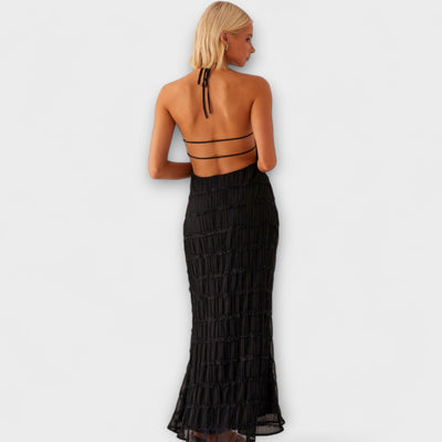 Adeline - Halterneck Maxi Dress