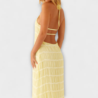 Adeline - Halterneck Maxi Dress