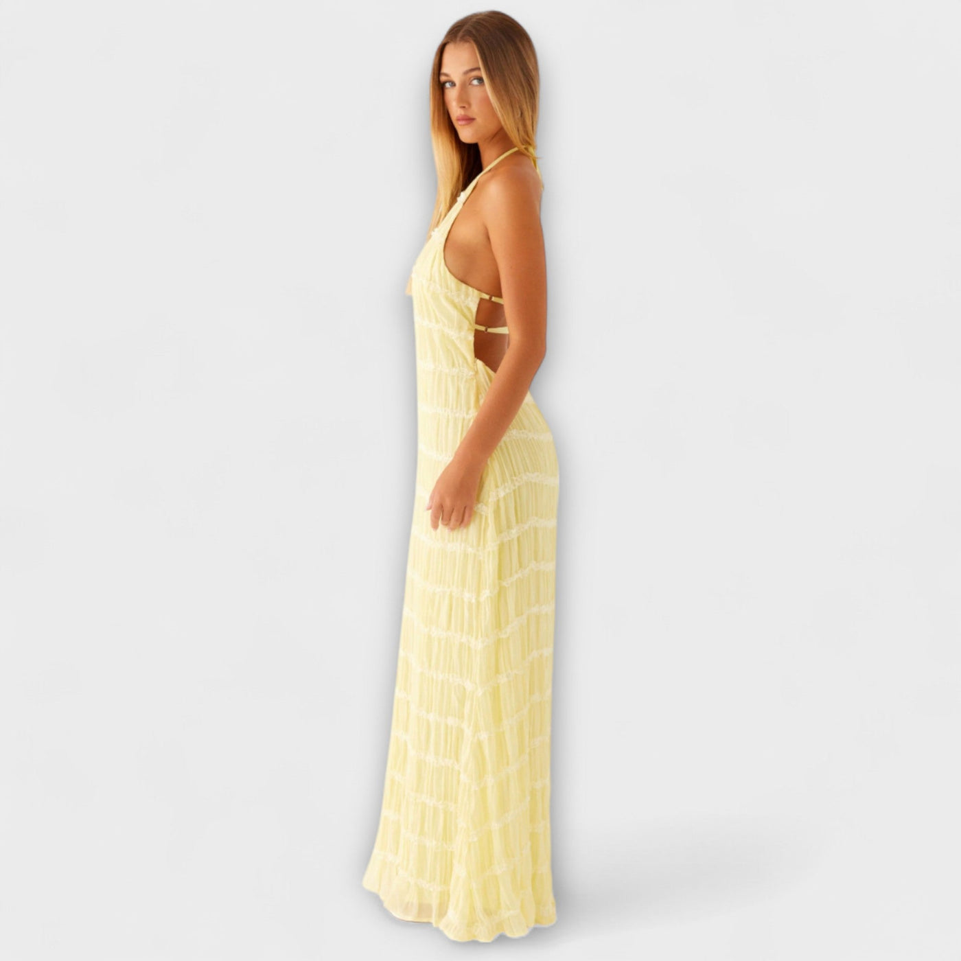 Adeline - Halterneck Maxi Dress