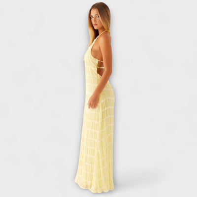 Adeline - Halterneck Maxi Dress