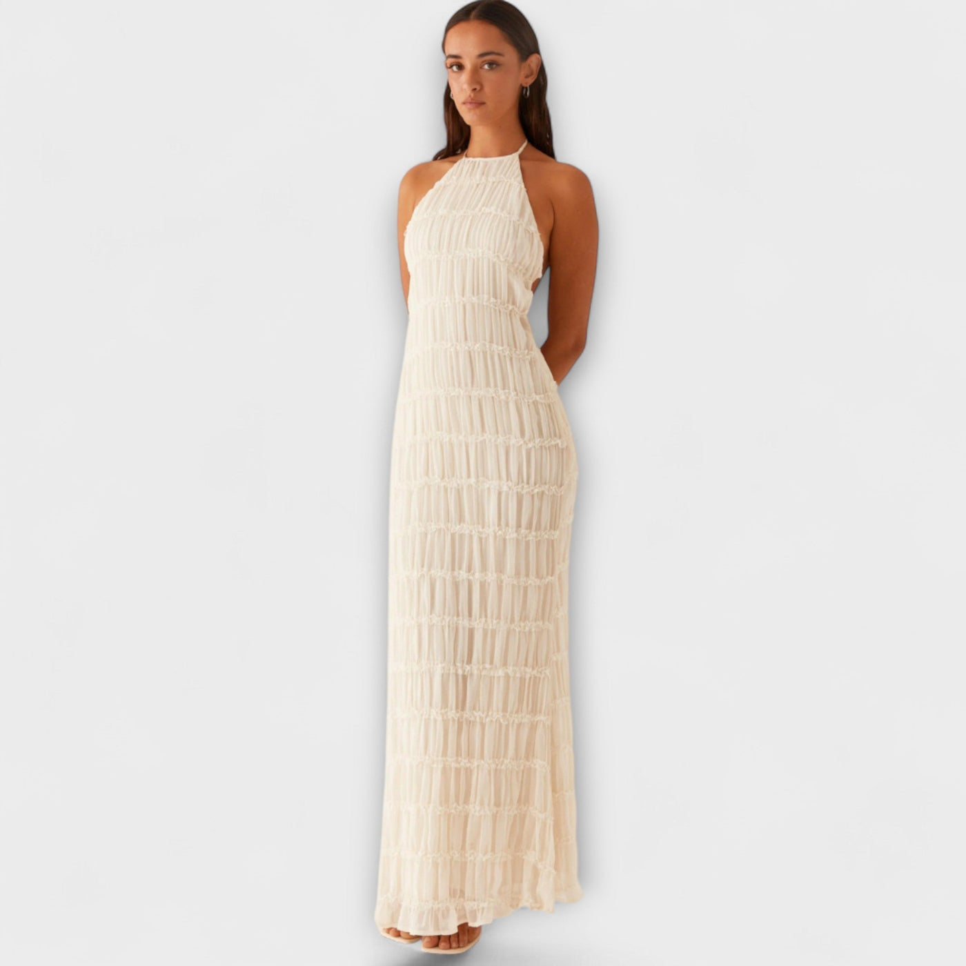 Adeline - Halterneck Maxi Dress