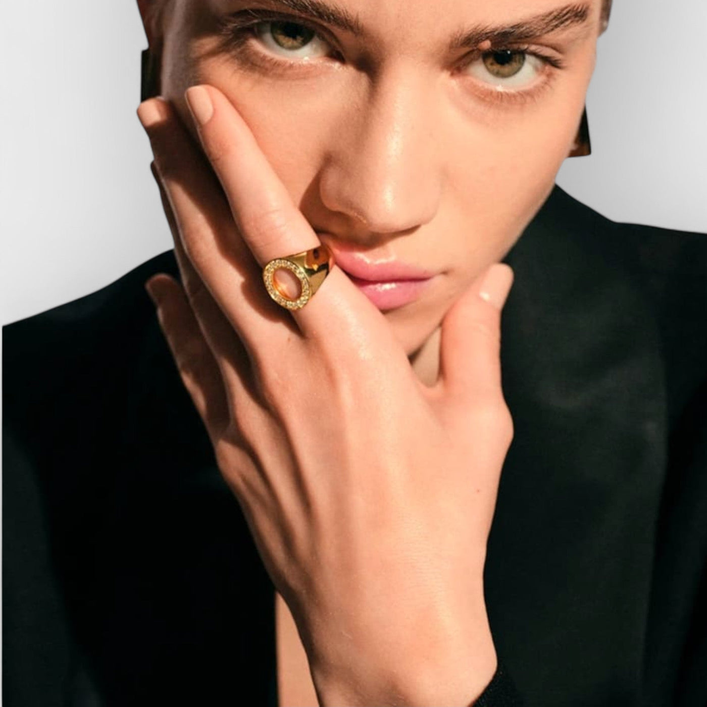 Oval Hollow Ring