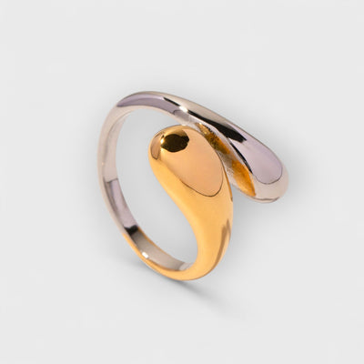 Jessica Druppel Ring Goud-Zilver