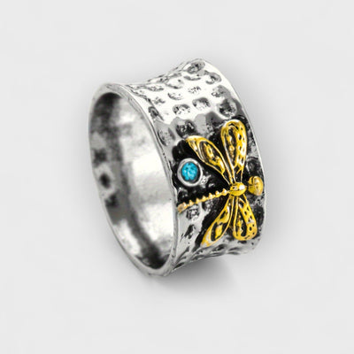 Aquamarine Insect Ring