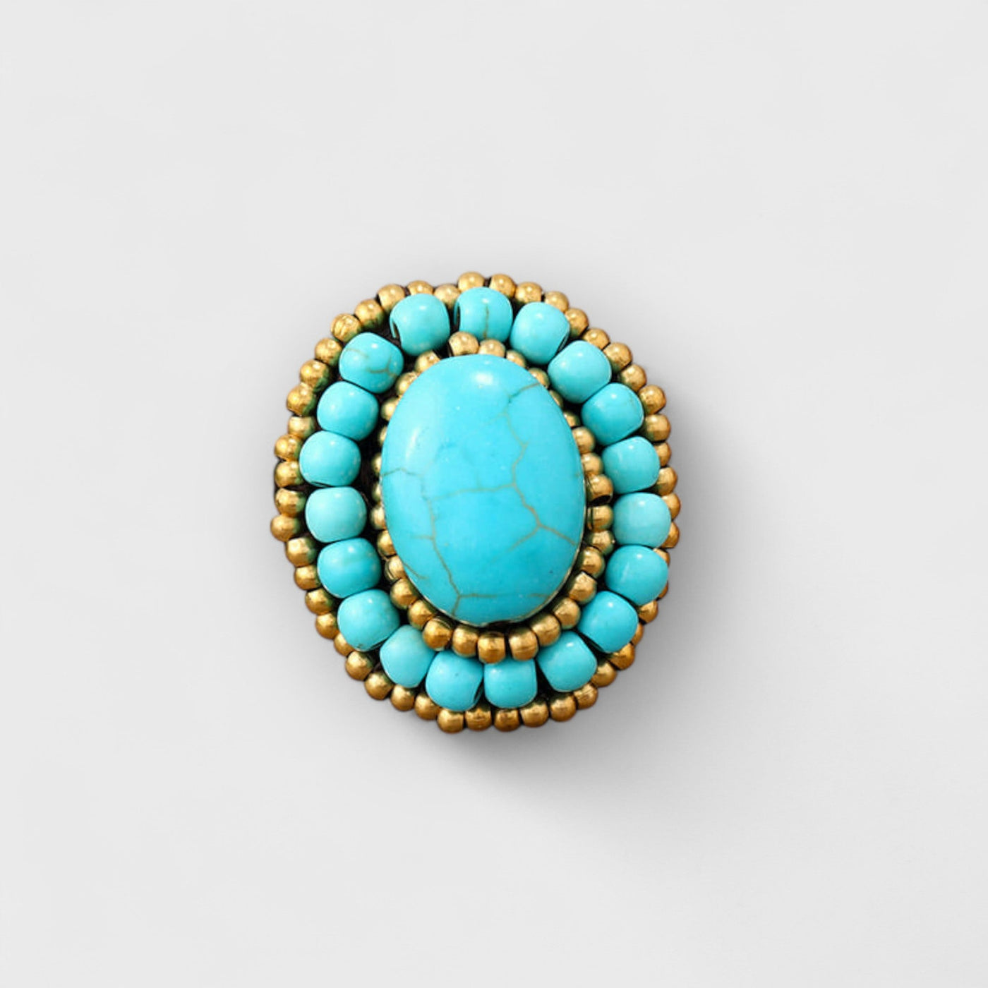 Turquoise Weave Ring