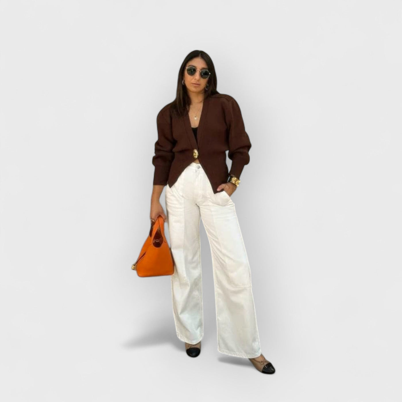 V Neck Button Cardigan