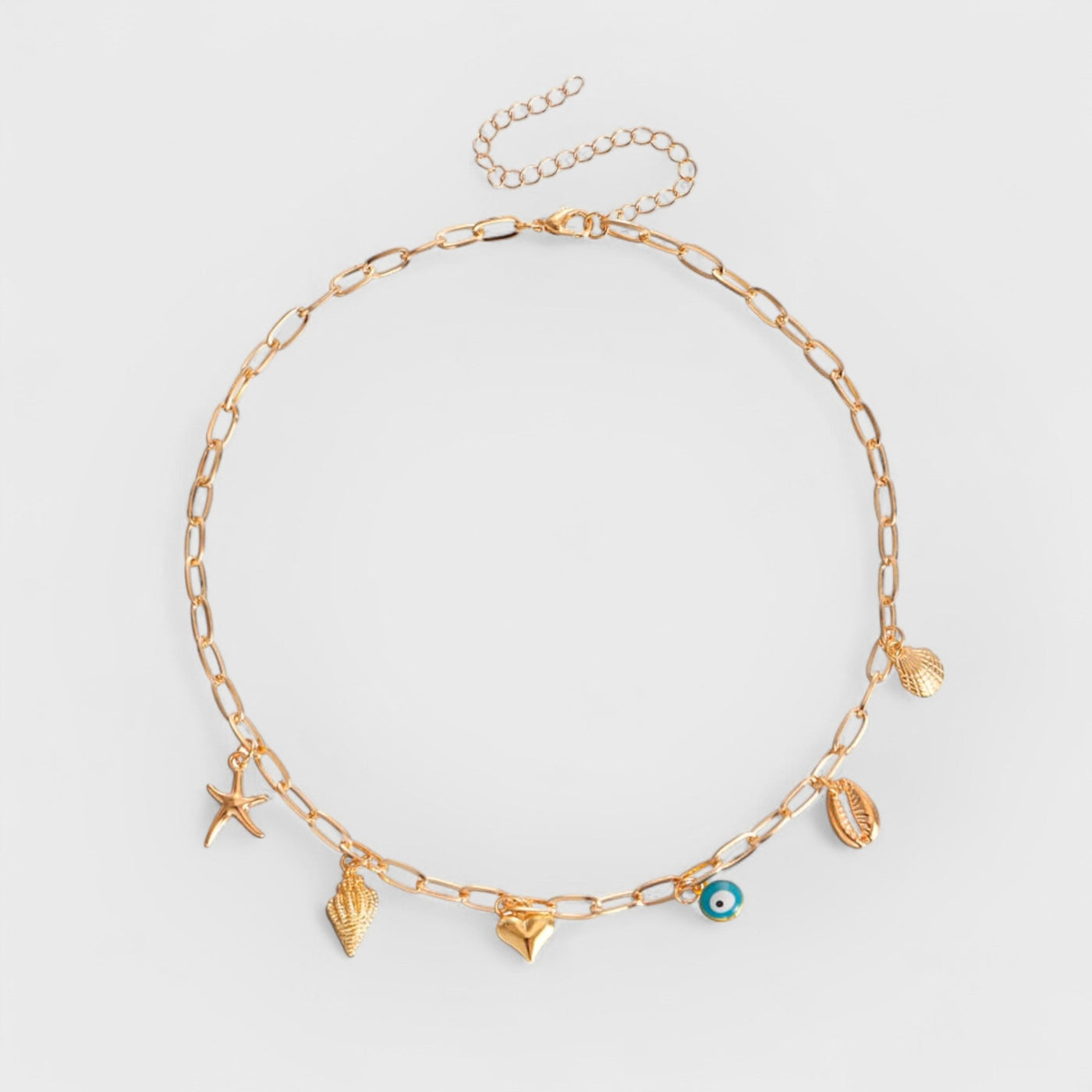 Spiral Shell Seastar Necklace