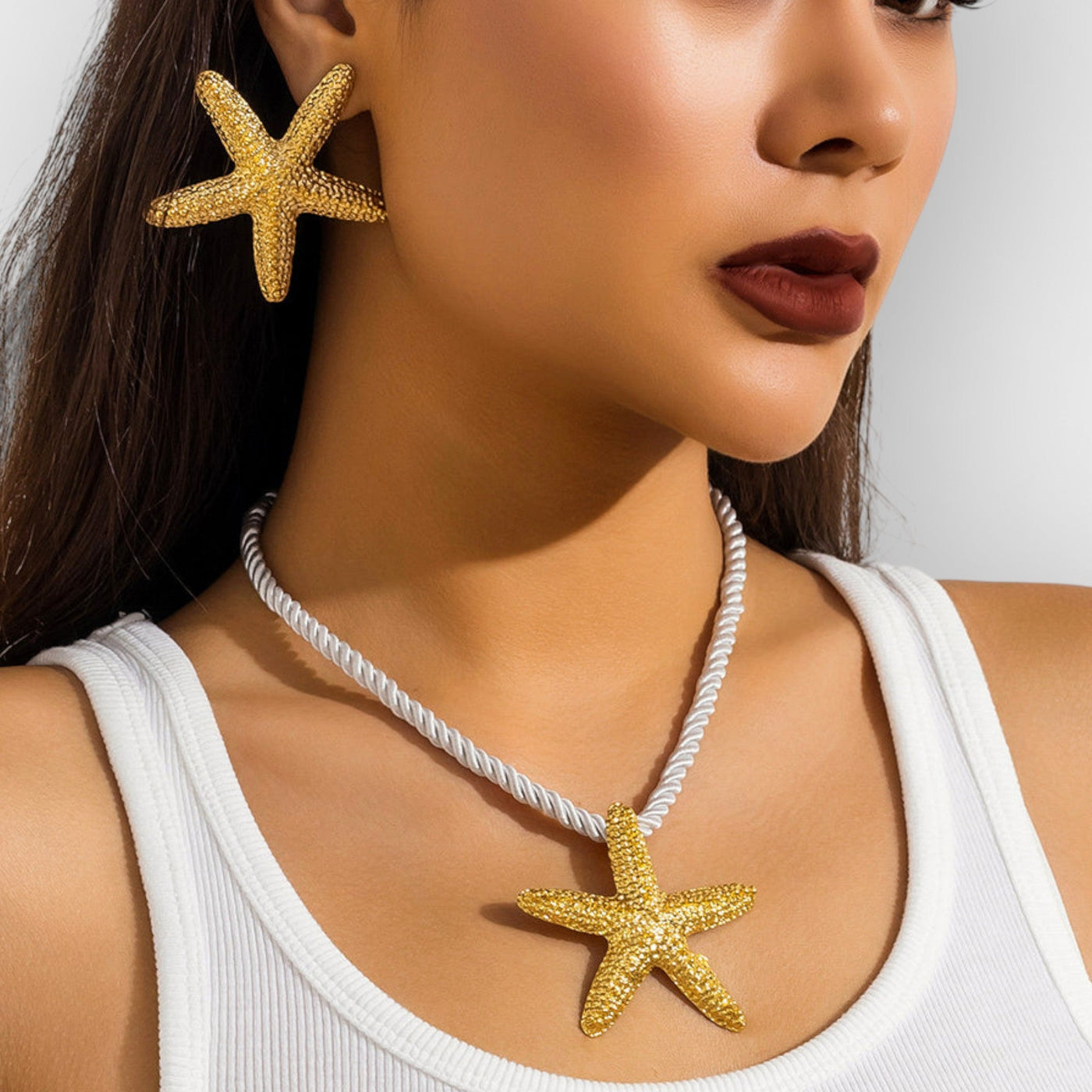 Santorini Starfish Necklace ~ Gold
