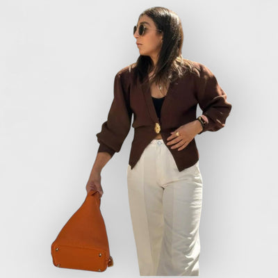 V Neck Button Cardigan