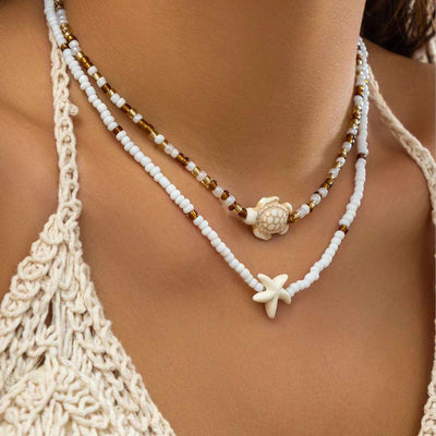 Beach Starfish Shell Necklace