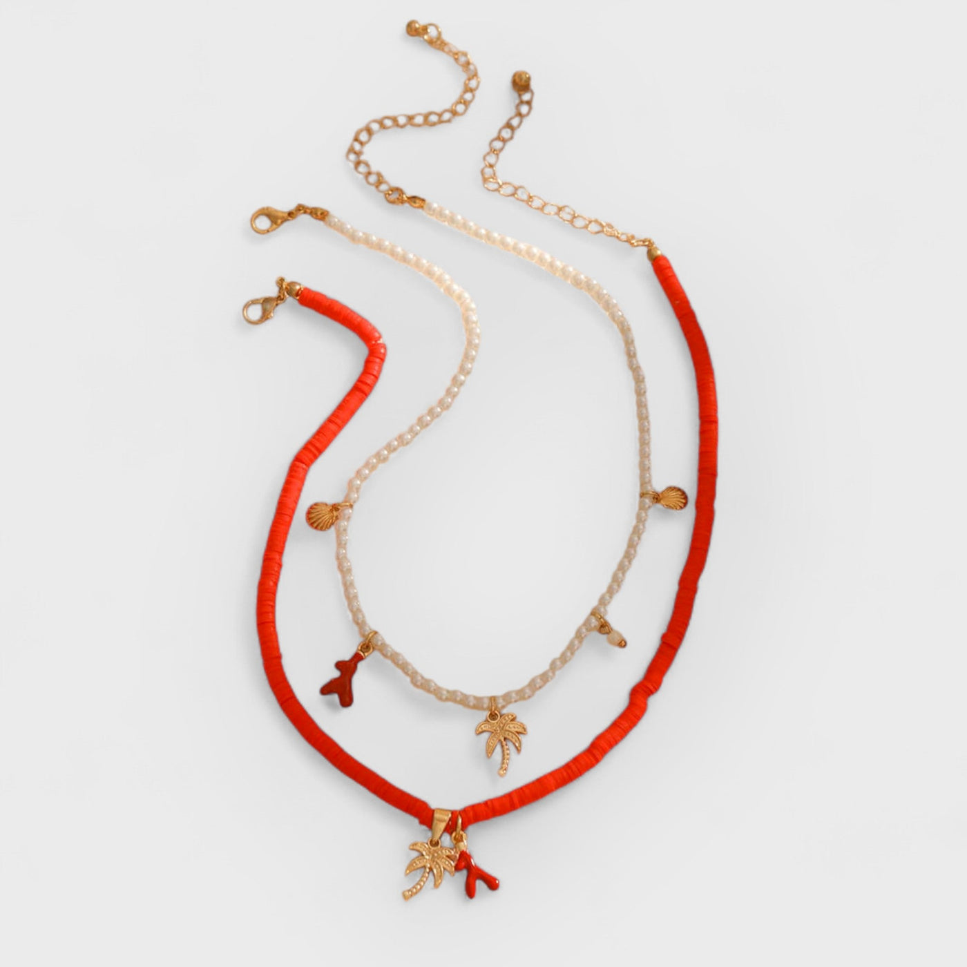 Tahiti Sunset Pearl Beach Necklace Gold
