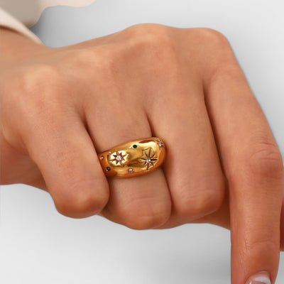 Starry Night Dome Ring