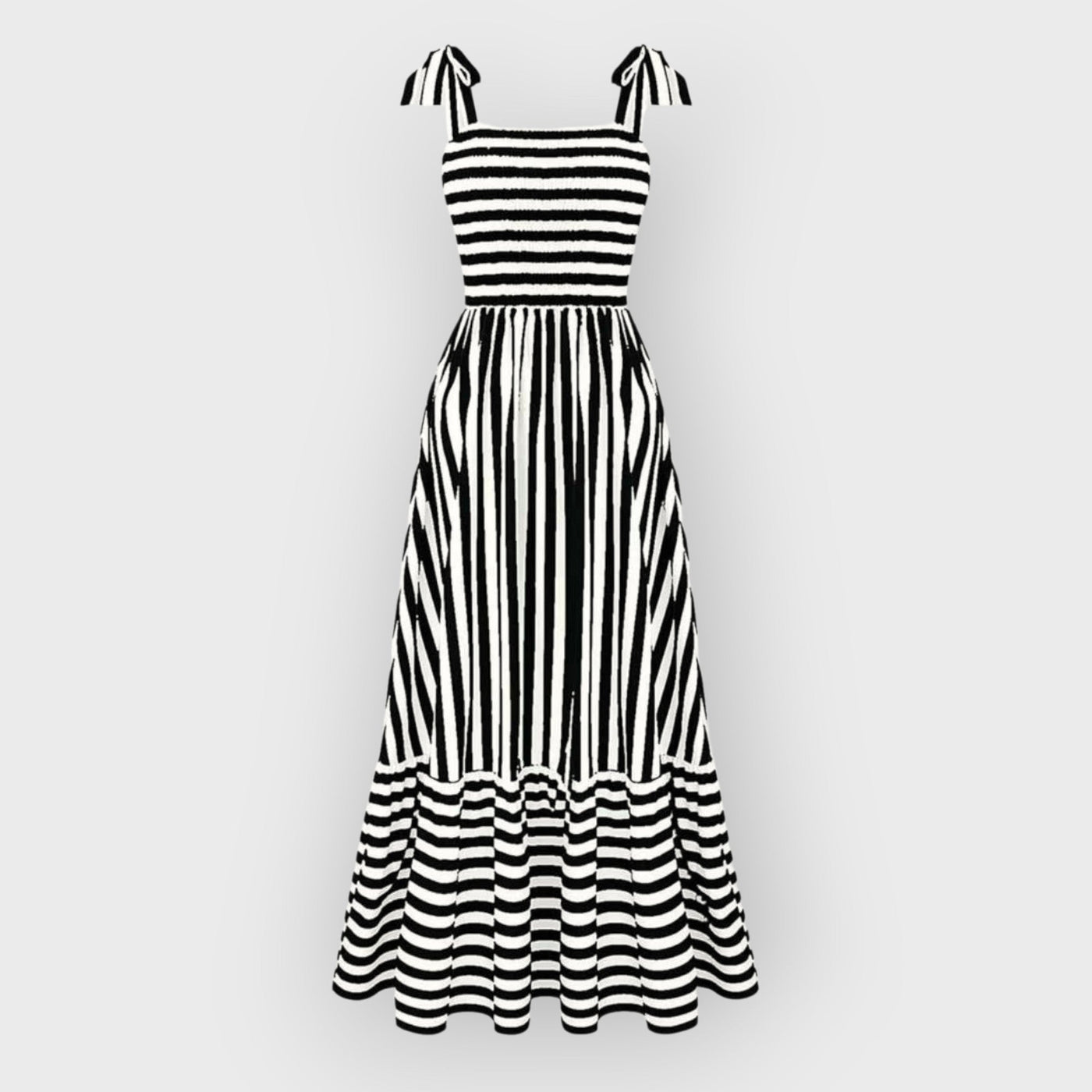 Valentina Fashionable Striped Dress