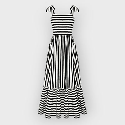 Valentina Fashionable Striped Dress
