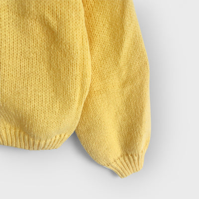 Solid Color Crew Neck Lace-Up Cardigan