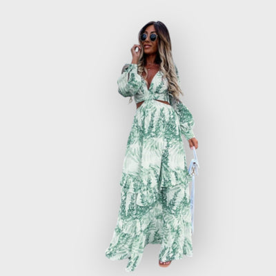 Paris Elegant Summer Maxi Dress