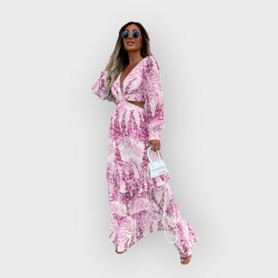 Paris Elegant Summer Maxi Dress