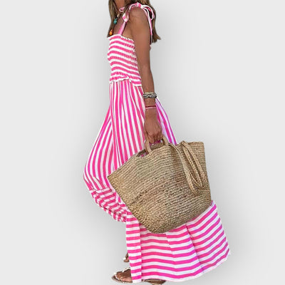 Valentina Fashionable Striped Dress