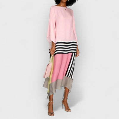 Pink Candy Stripe Kaftan