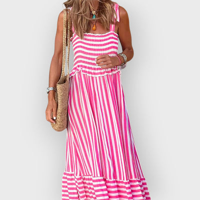 Valentina Fashionable Striped Dress