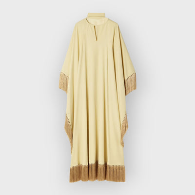 Mrs Ross Fringed Crepe Kaftan