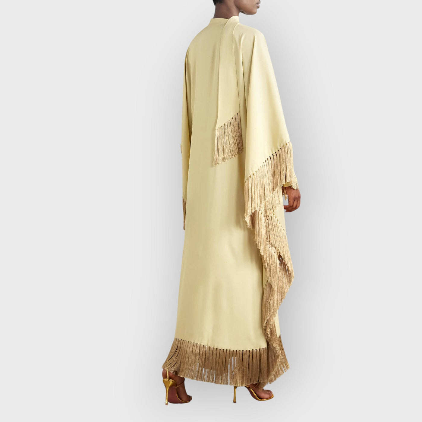 Mrs Ross Fringed Crepe Kaftan