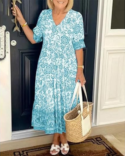 LIA | ELEGANT AND AIRY FLORAL DRESS