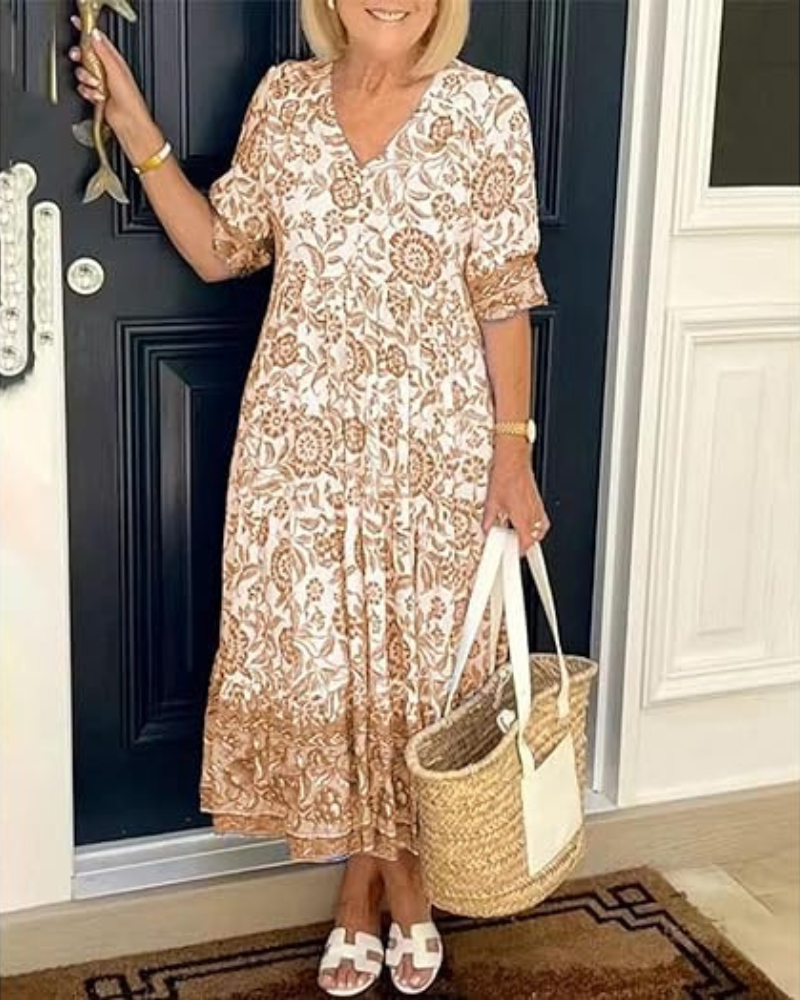 LIA | ELEGANT AND AIRY FLORAL DRESS
