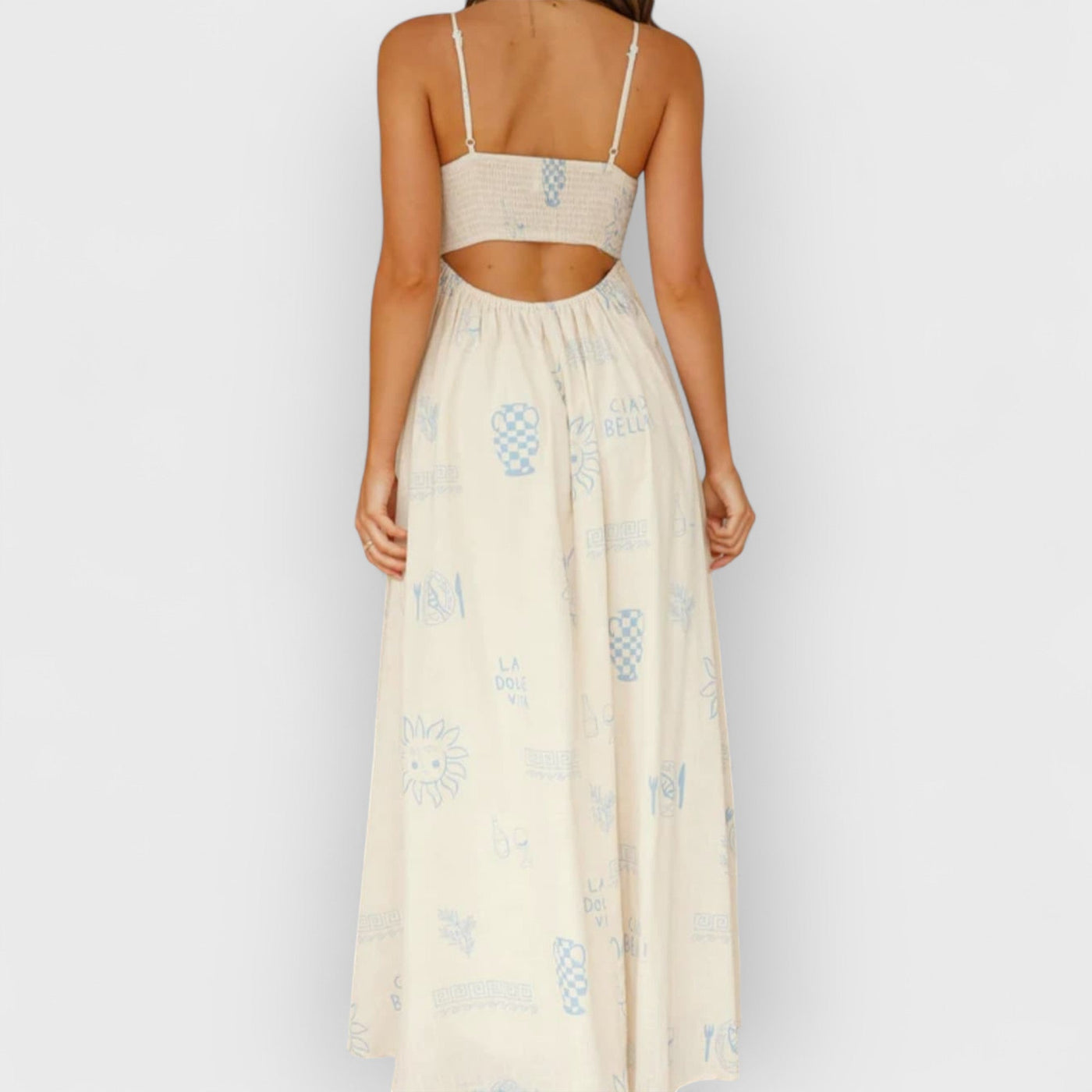 Chill Vibes Open-Back Spaghetti Strap Maxi Dress