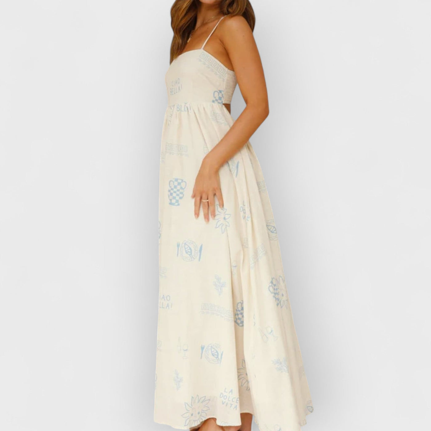 Chill Vibes Open-Back Spaghetti Strap Maxi Dress