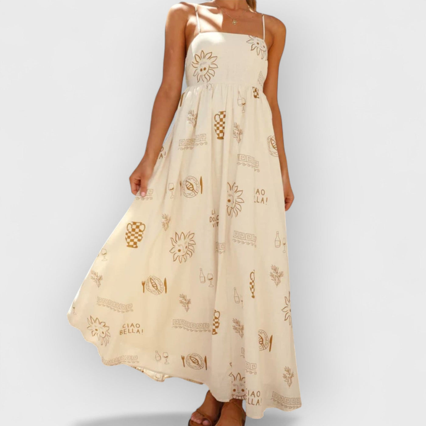 Chill Vibes Open-Back Spaghetti Strap Maxi Dress