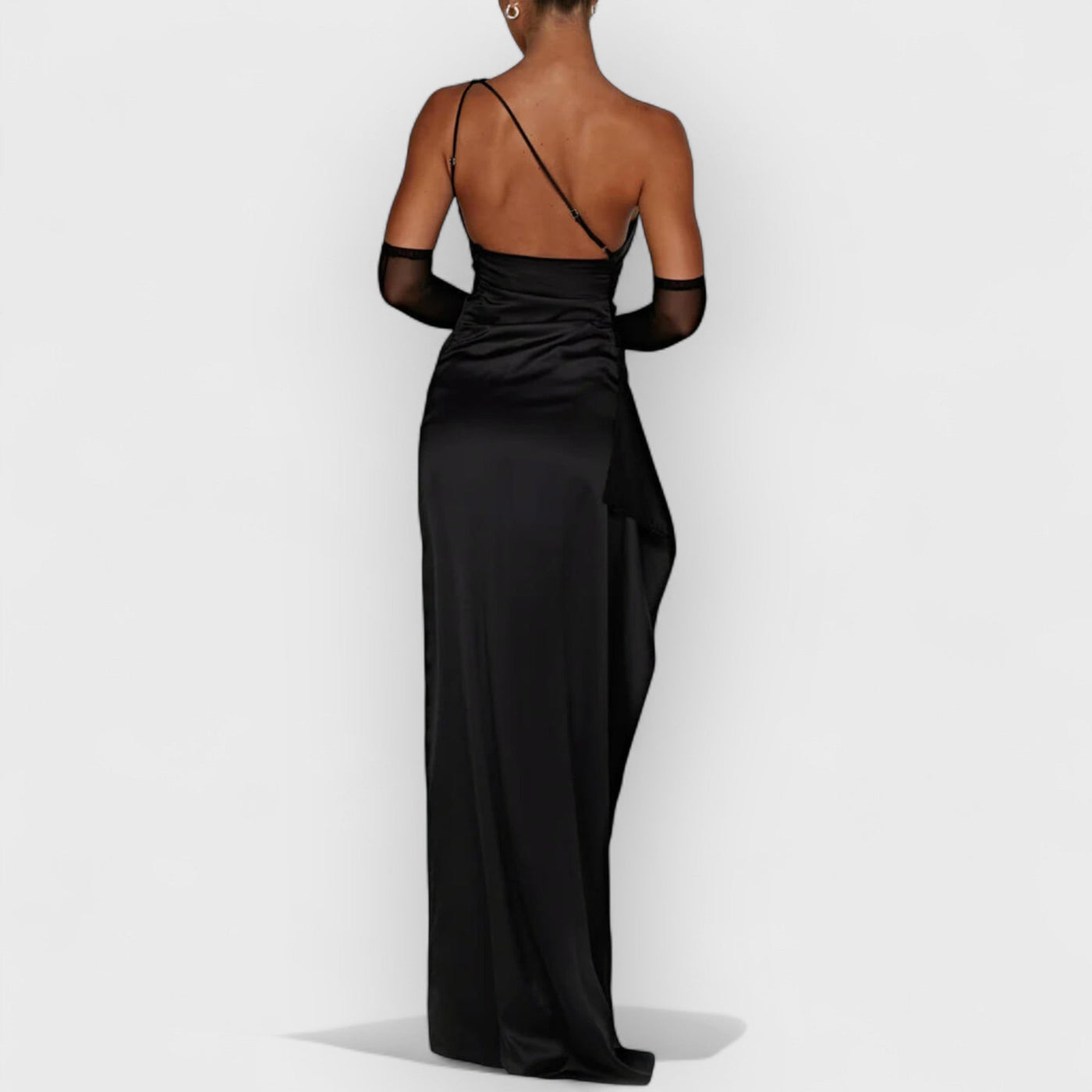 Satin Slit Maxi Dress
