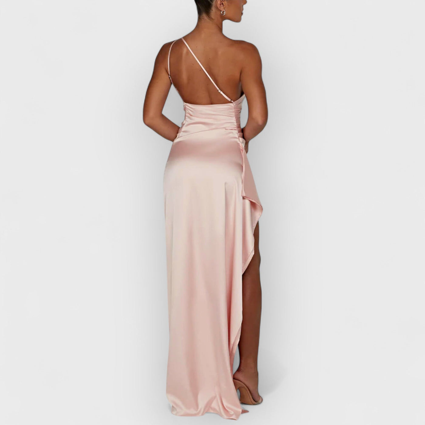 Satin Slit Maxi Dress