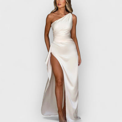 Satin Slit Maxi Dress