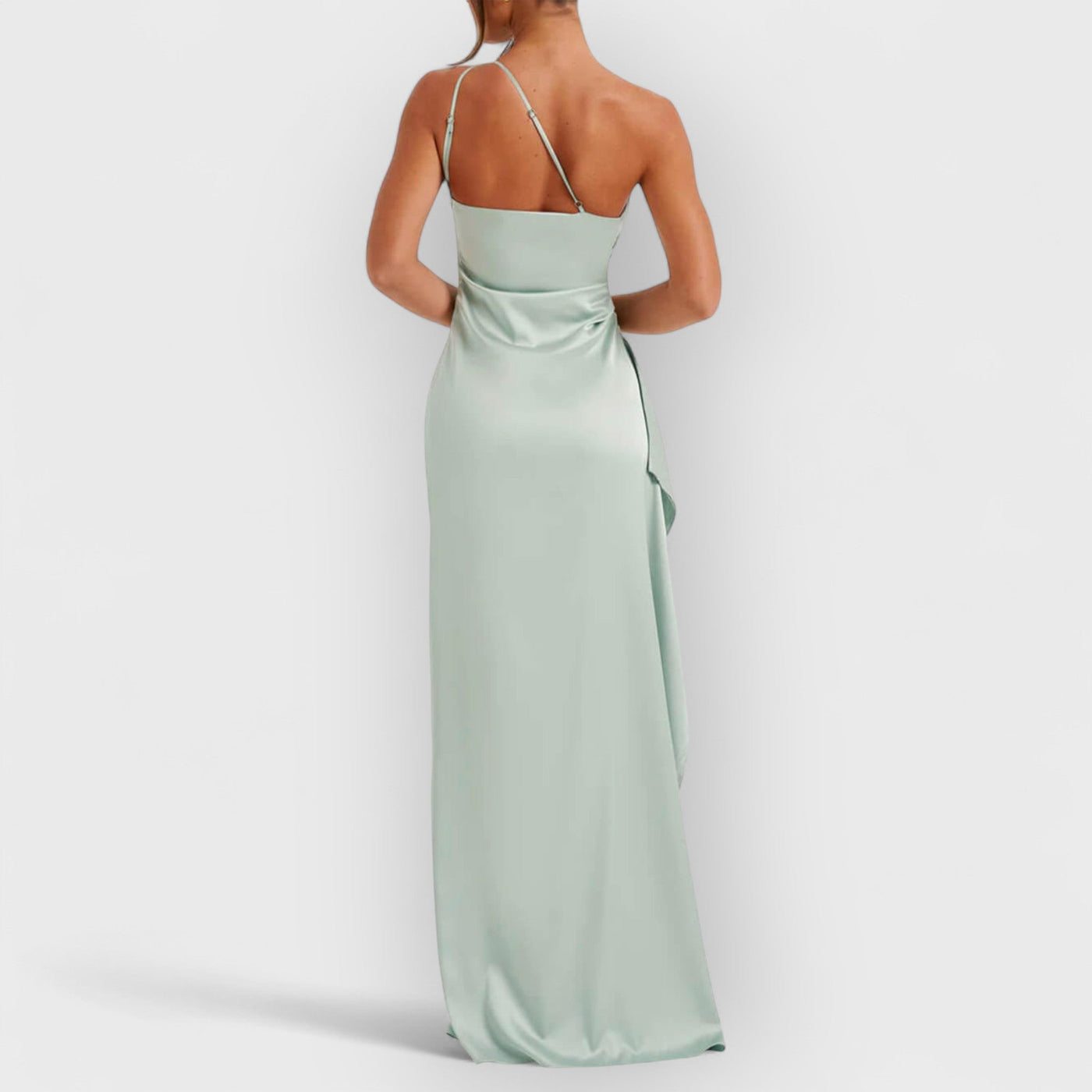 Satin Slit Maxi Dress