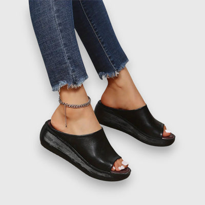 Amelie - Soft Faux Leather Sandal