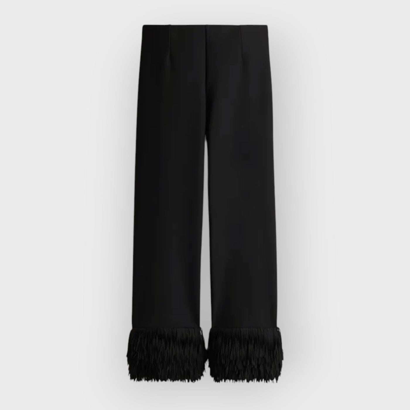 Statement Button Tuxedo Shirt & Fringed Trim Pants