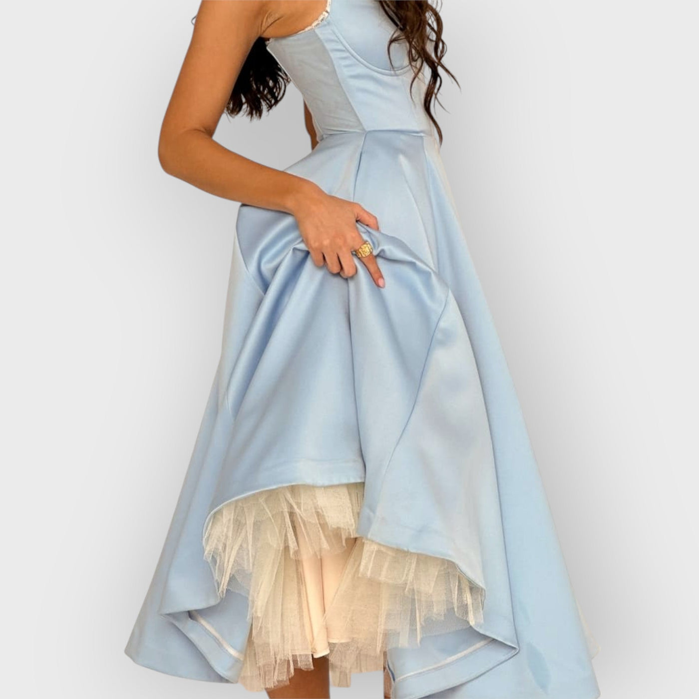 Cinderella Blue Tulle Midi Dress
