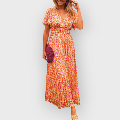 Louise Maxi Dress with V-Neck