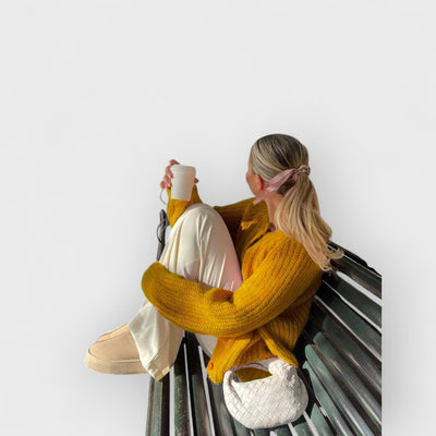 Lazy Style Loose Solid Color Long Sleeve Cardigan