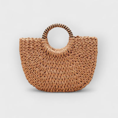 Shell Decor Straw Bag