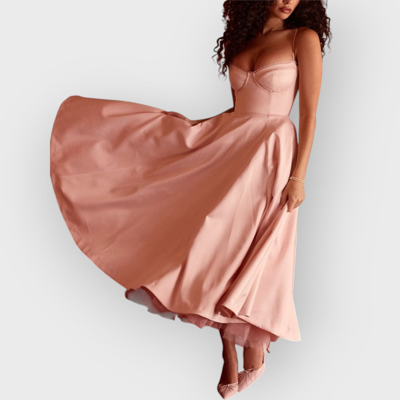 Ballerina Pink Midi Dress