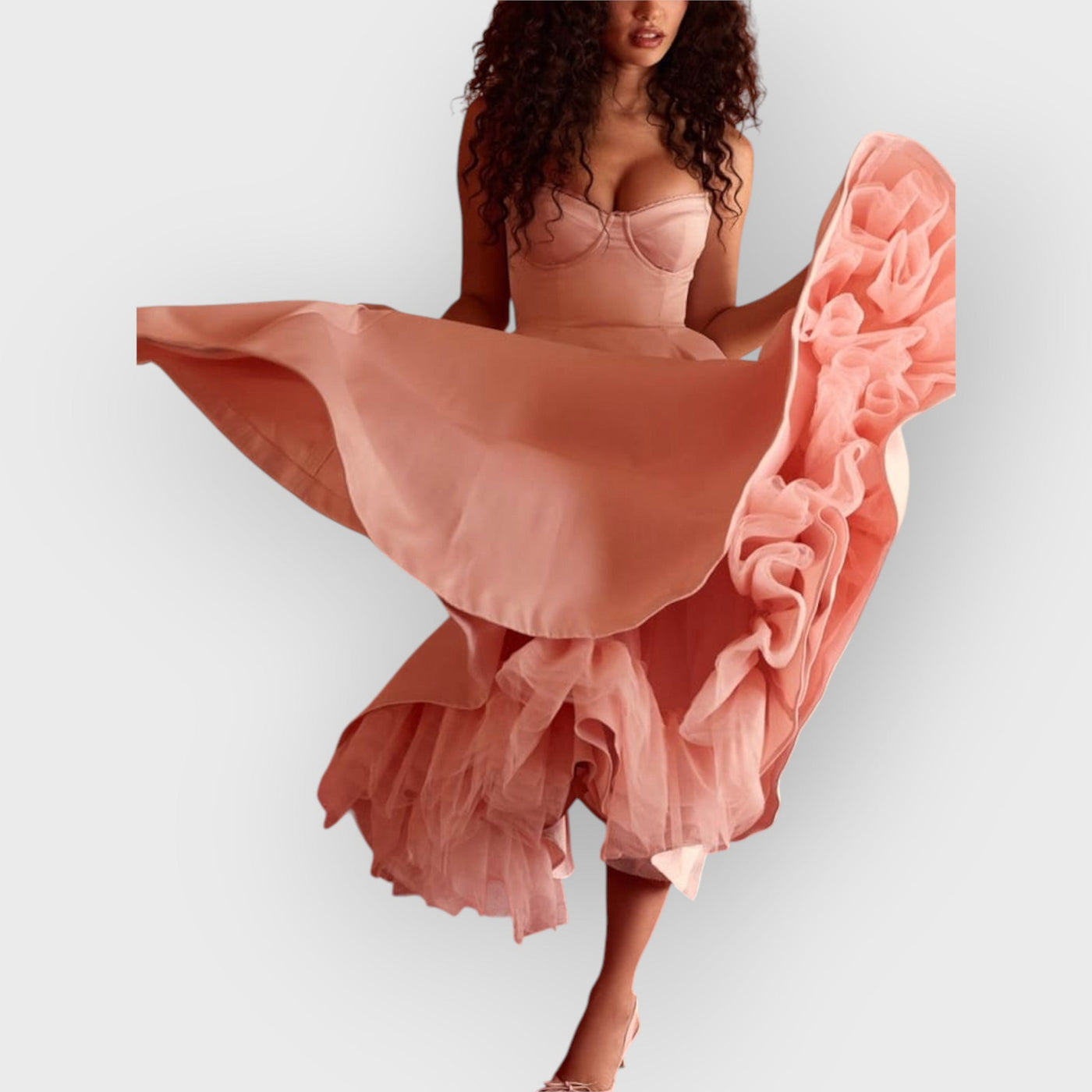 Ballerina Pink Midi Dress