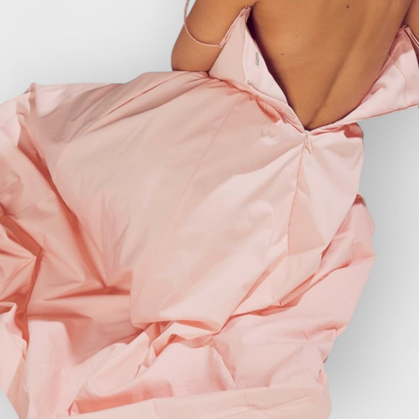 Rose Pink Cotton Corset Sundress