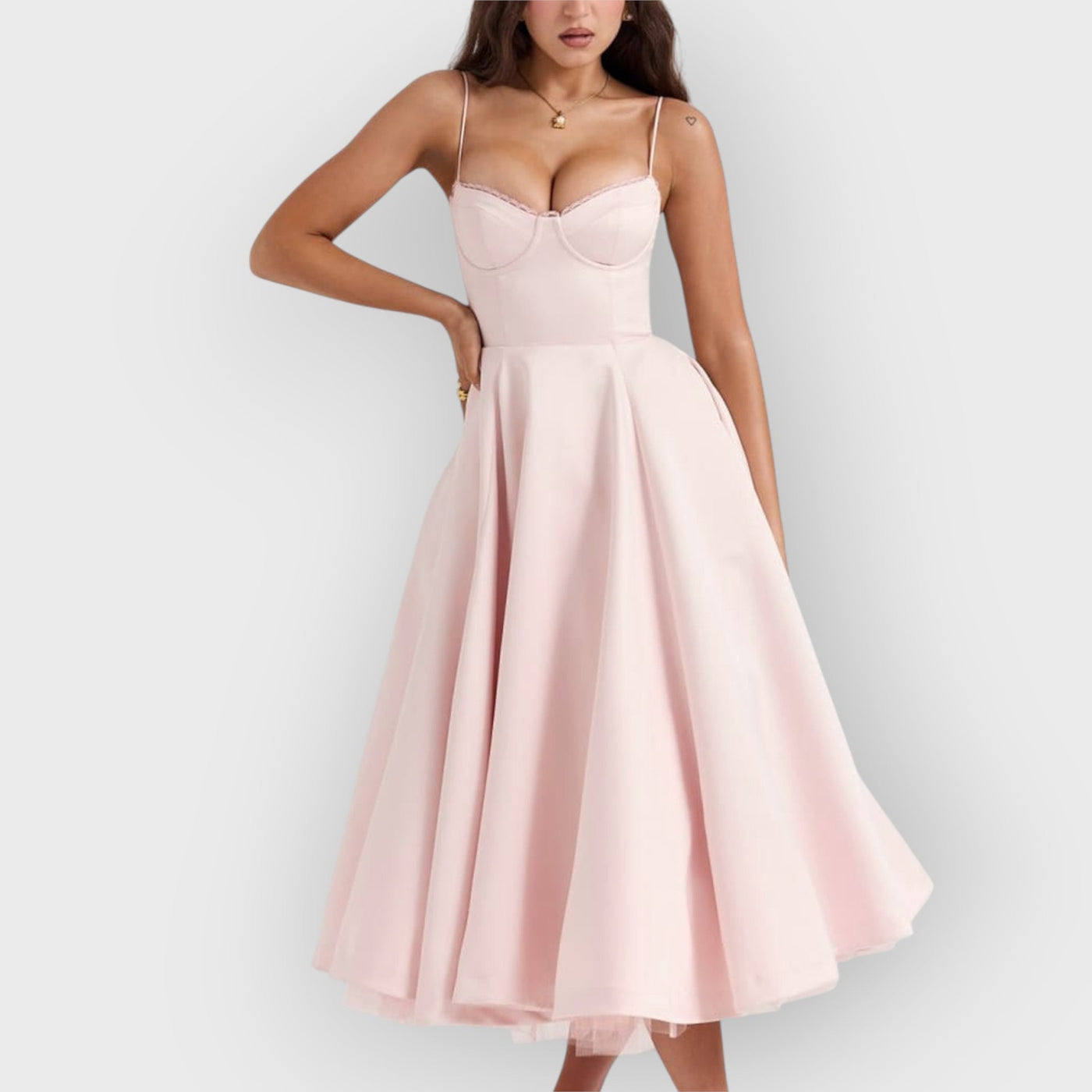 Ballerina Pink Midi Dress