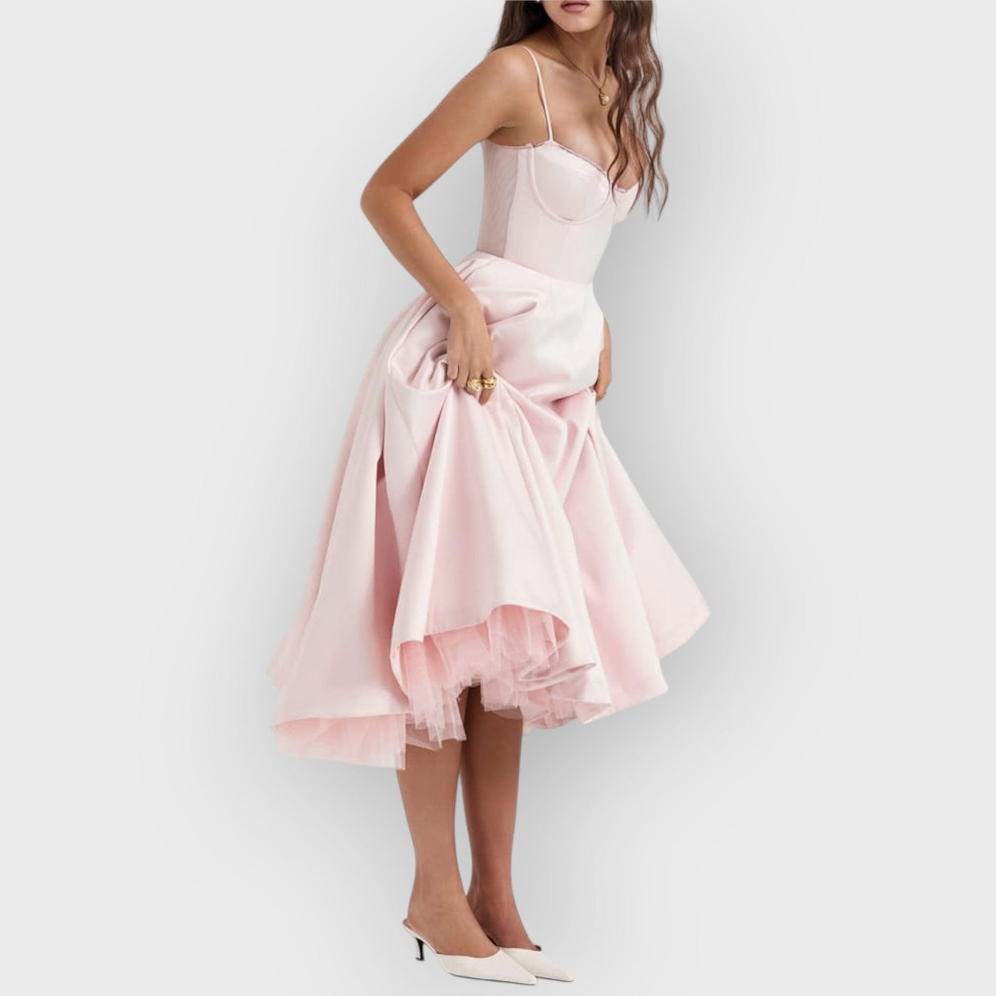 Ballerina Pink Midi Dress